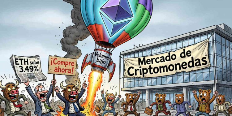 Ethereum se dispara un 3,49% y conquista la barrera de los 1.900 dólares.