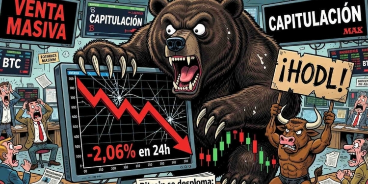 Bitcoin en la cuerda floja: la criptomoneda líder se desploma un 2% y se enfrenta a su año más difícil desde 2022.