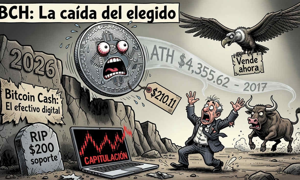 La dramática caída de Bitcoin Cash: ¿qué la empuja por debajo de los $210? 1 La dramática caída de Bitcoin Cash: ¿qué la empuja por debajo de los $210?