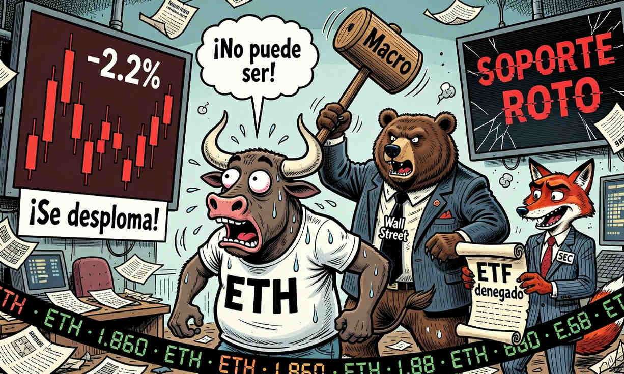 Ethereum en la cuerda floja: ¿logrará ETH mantener el soporte de 1.850 dólares? 1 Ethereum en la cuerda floja: ¿logrará ETH mantener el soporte de 1.850 dólares?