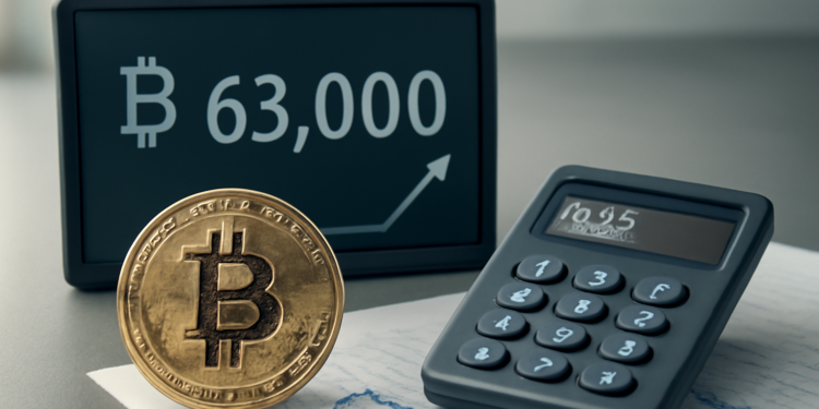 Bitcoin supera los 63.000 dólares, pero Coldcard enfrenta pérdidas cercanas a los 89 millones.