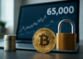 Bitcoin se aproxima a los 65.000 dólares en medio de alarmantes amenazas a su seguridad.