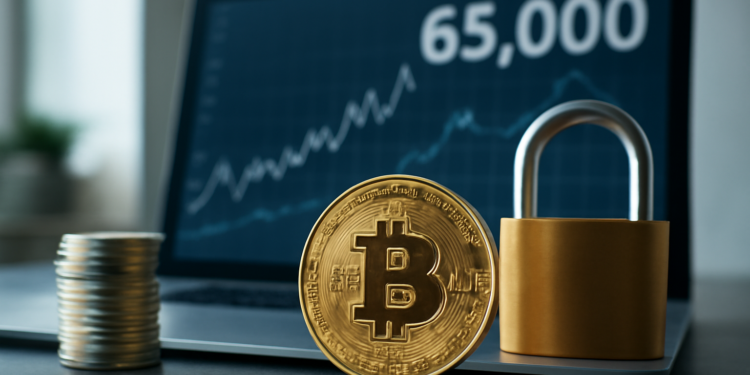 Bitcoin se aproxima a los 65.000 dólares en medio de alarmantes amenazas a su seguridad.