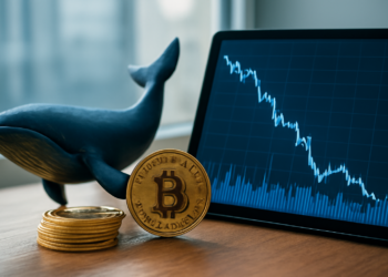 Ballenas acumulan 46,000 Bitcoin, pero la escasa actividad en la blockchain frena la recuperación financiera.
