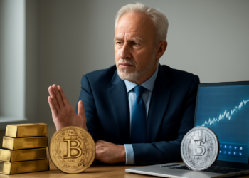 Peter Schiff aconseja deshacerse de Bitcoin y acciones de Strategy mientras el oro alcanza un récord de $4,400.