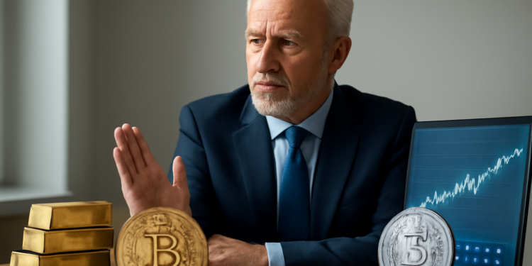Peter Schiff aconseja deshacerse de Bitcoin y acciones de Strategy mientras el oro alcanza un récord de $4,400.