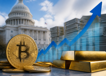 EE. UU. sopesa recomprar 950.000 millones de dólares de deuda y Bitcoin y el oro reaccionan al alza
