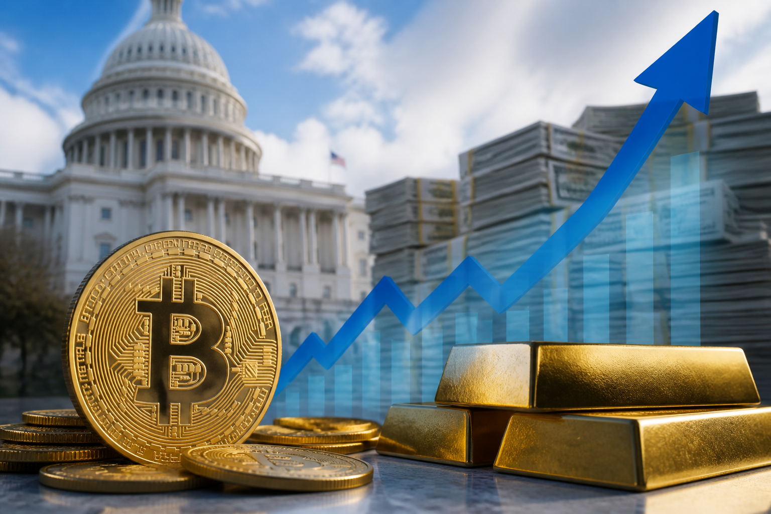 EE. UU. sopesa recomprar 950.000 millones de dólares de deuda y Bitcoin y el oro reaccionan al alza 1 EE. UU. sopesa recomprar 950.000 millones de dólares de deuda y Bitcoin y el oro reaccionan al alza
