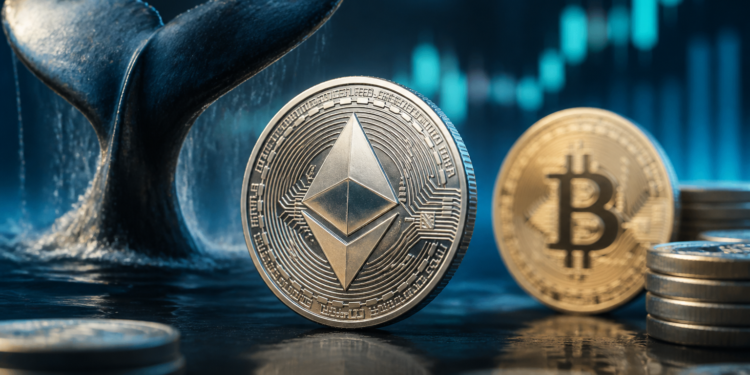 Ethereum recupera terreno frente a BTC mientras las ballenas acumulan