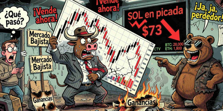Solana se mantiene firme en los 73 dólares a pesar de la tormenta bajista del mercado