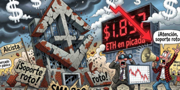 Ethereum en la cuerda floja: ¿Qué implica la caída de ETH a 1.857 dólares tras un mes de turbulencias?