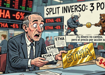 BlackRock sorprende al anunciar un drástico split inverso de 1 por 3 en su ETF de Ethereum este octubre