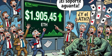 Ethereum rebota un 2,19% y cruza la barrera de los $1.900: ¿ha llegado el momento de la recuperación?