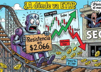 Ethereum escala posiciones y se aproxima a la crucial barrera de los $2.066
