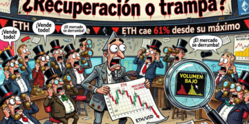 Ethereum se recupera un 1,41% mientras el mercado mantiene un pulso débil.