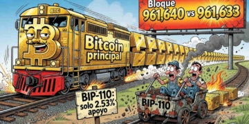 La división de Bitcoin: BIP-110 lucha por sobrevivir con un apoyo del 2,53%