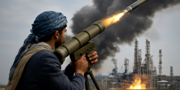 Los hutíes de Yemen lanzan un ataque a una refinería saudita justo después del pacto de defensa del reino.