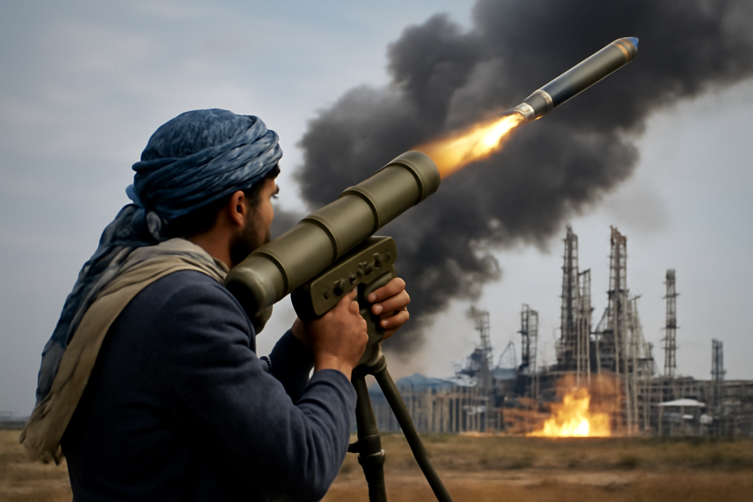 Los hutíes de Yemen lanzan un ataque a una refinería saudita justo después del pacto de defensa del reino. 1 Los hutíes de Yemen lanzan un ataque a una refinería saudita justo después del pacto de defensa del reino.