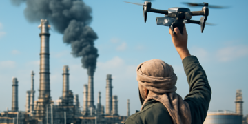 Hutíes yemeníes lanzan un ataque a una refinería saudita justo después de un pacto de defensa del reino.