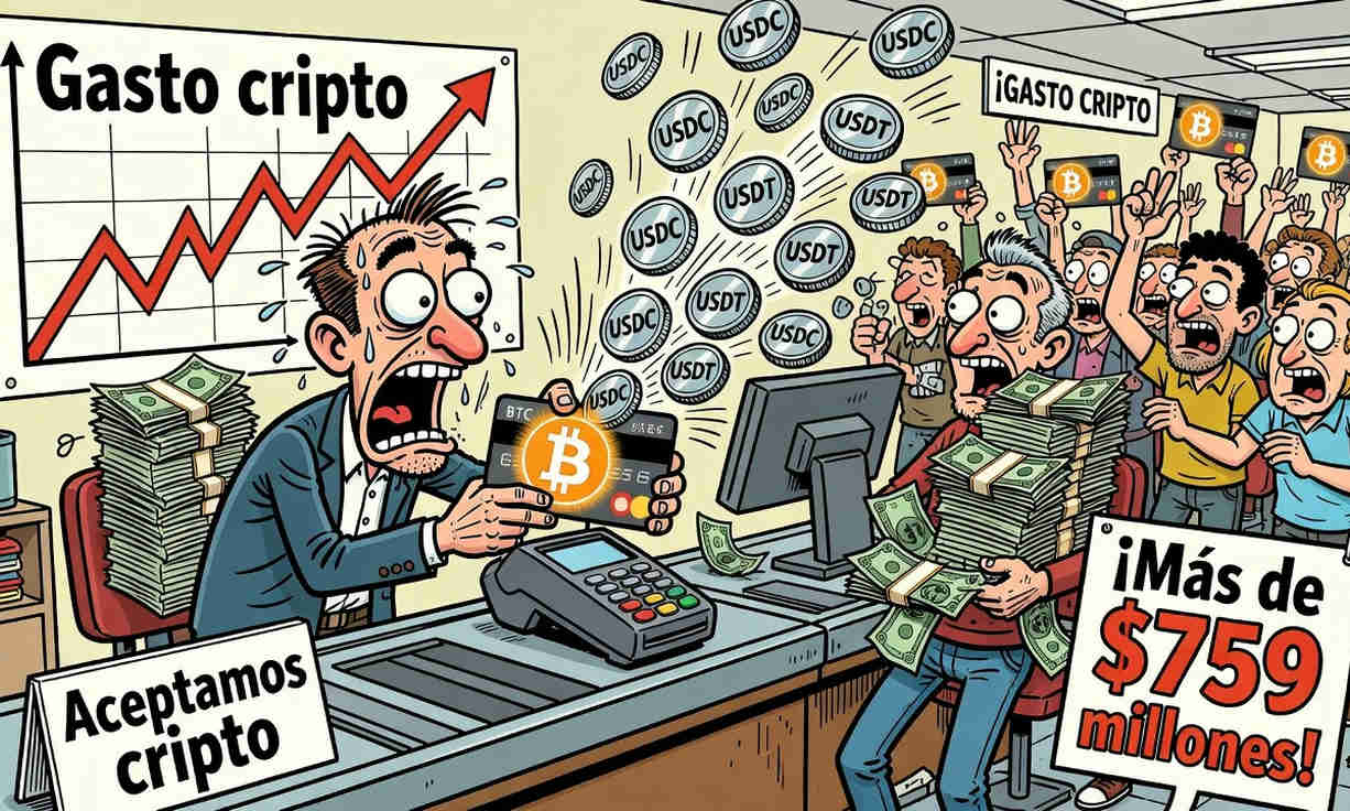 El uso de tarjetas de criptomonedas alcanza los 759 millones de dólares y las stablecoins marcan el ritmo del mercado. 1 El uso de tarjetas de criptomonedas alcanza los 759 millones de dólares y las stablecoins marcan el ritmo del mercado.