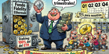 Fidelity revoluciona su fondo FETH con staking de Ethereum: descubre las nuevas recompensas trimestrales para los inversores.