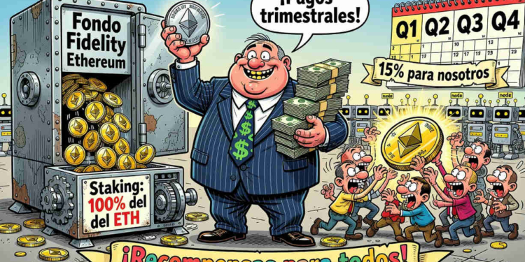 Fidelity revoluciona su fondo FETH con staking de Ethereum: descubre las nuevas recompensas trimestrales para los inversores.