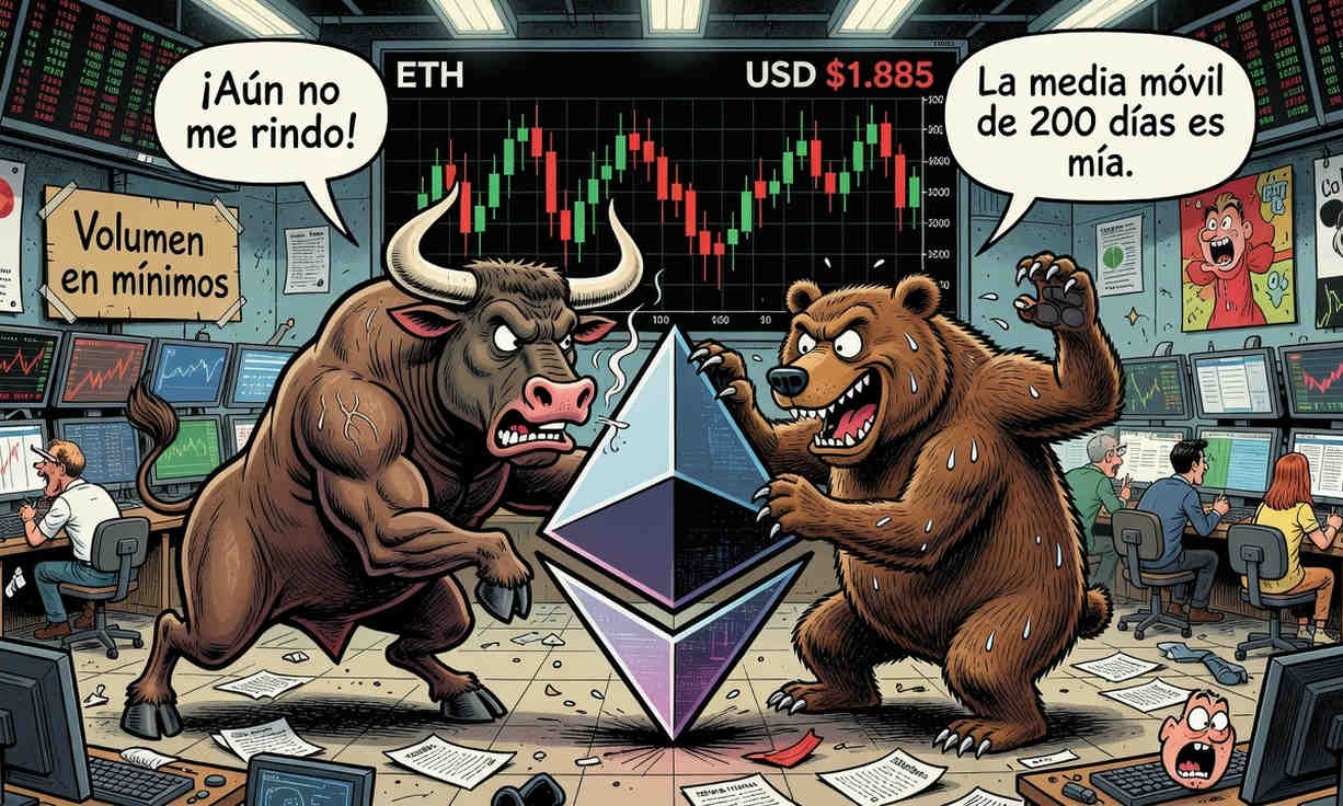 Ethereum se desploma ligeramente y lucha por mantener los 1.885 dólares en un mercado sin impulso. 1 Ethereum se desploma ligeramente y lucha por mantener los 1.885 dólares en un mercado sin impulso.