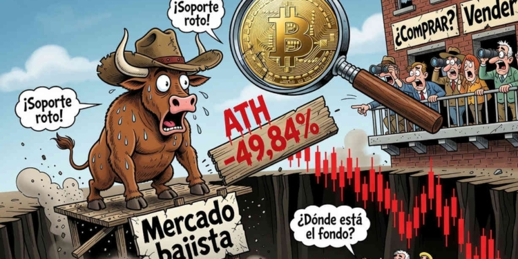 Bitcoin sufre una caída inesperada a USD $63.277,54 en medio de un torbellino de señales contradictorias en el mercado.