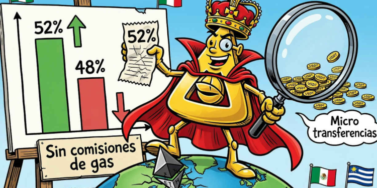 Tron desplaza a Ethereum al acaparar el 52% de las transferencias de USDT de bajo valor