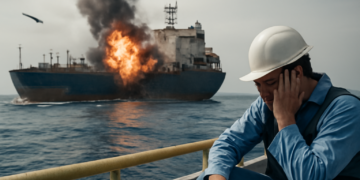 Un misterioso proyectil impacta en un barco en Ormuz y deja a un tripulante herido, según la UKMTO.