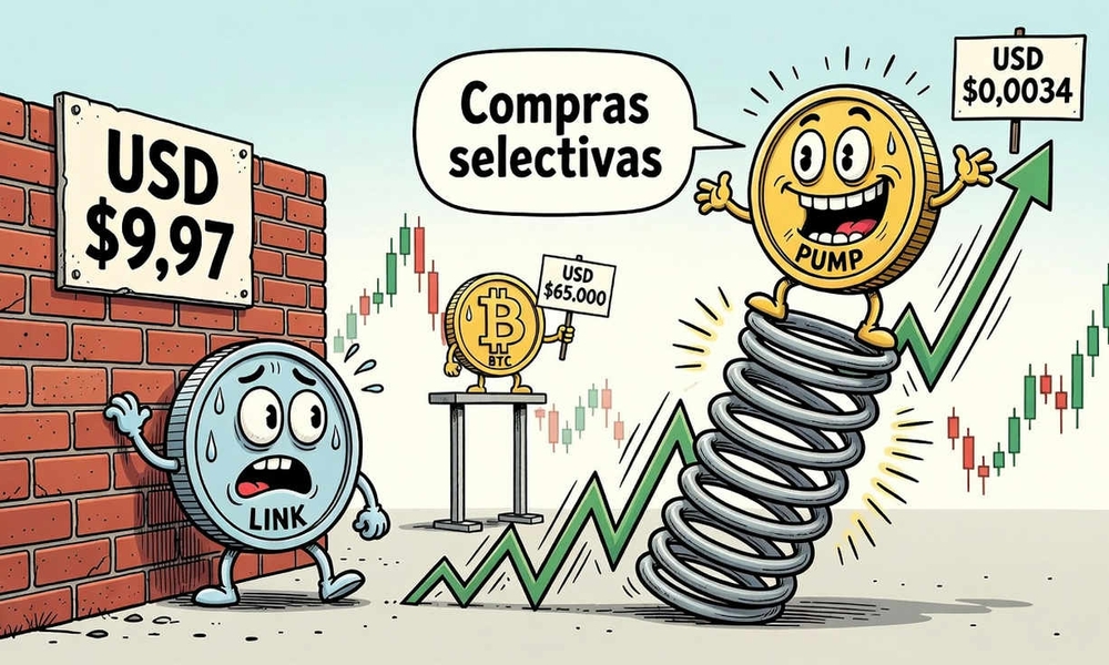 LINK y PUMP sorprenden al mercado mientras Bitcoin se mueve en torno a los 65.000 dólares 1 LINK y PUMP sorprenden al mercado mientras Bitcoin se mueve en torno a los 65.000 dólares