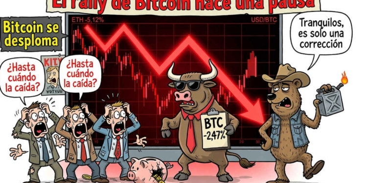 Bitcoin da un giro inesperado: cae un 2,47% en 24 horas pese a su avance semanal
