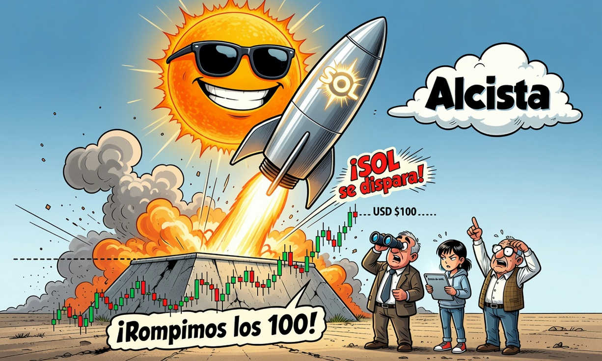 Solana supera los 100 dólares y se dispara un 6% en 24 horas: las claves del inesperado rally 1 Solana supera los 100 dólares y se dispara un 6% en 24 horas: las claves del inesperado rally