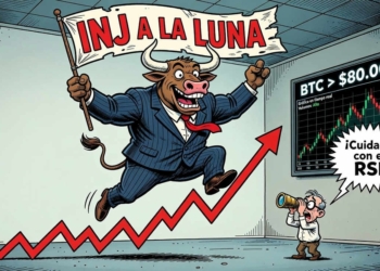 INJ se dispara un 12,23% y vuelve a escena mientras Bitcoin supera los 80.000 dólares
