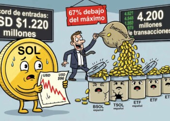 Solana bate récords en ETF y actividad, pero SOL sigue lejos del máximo