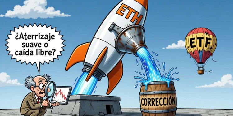 Ethereum se frena ante los USD 2.500 pese a entradas en ETF