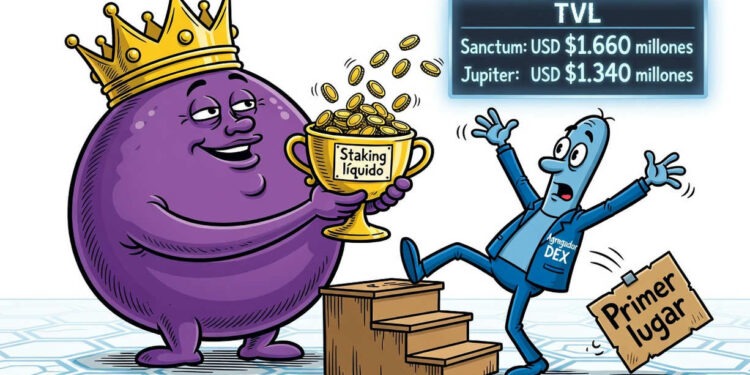 Sanctum supera a Jupiter y lidera Solana en valor bloqueado 1 Sanctum supera a Jupiter y lidera Solana en valor bloqueado