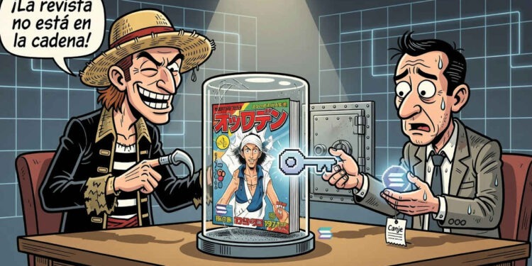 Tokenizan en Solana la revista de 1997 donde debutó One Piece