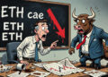 Ethereum cae un 2,44% y cotiza cerca de USD 2.424