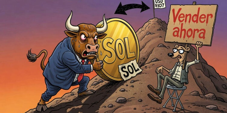 Solana repunta casi 3% y defiende los USD 104 tras subir 41% en agosto