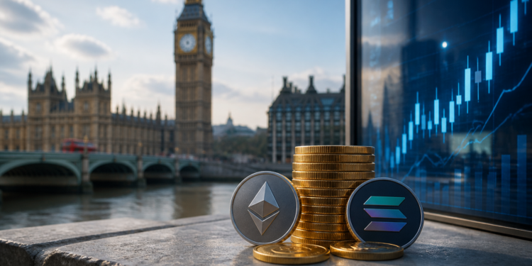 Londres lanzará acciones tokenizadas en Solana y Ethereum con Payward
