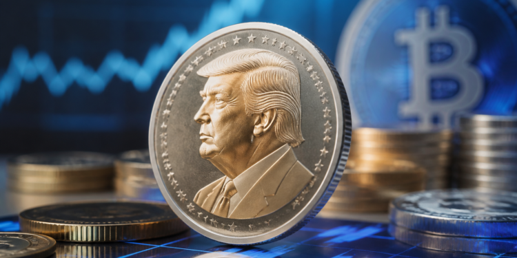 Trump, primer presidente de EE. UU. en activo en una moneda de 1 dólar 1 Trump, primer presidente de EE. UU. en activo en una moneda de 1 dólar