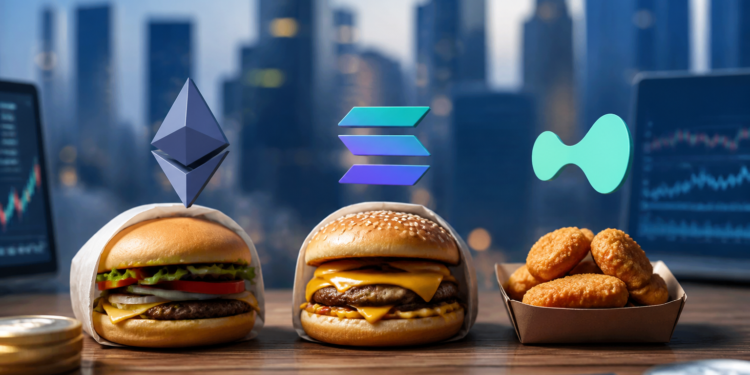 Valente compara Ethereum, Solana e Hyperliquid con comida rápida