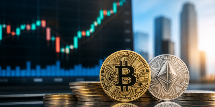 Las acciones cripto se disparan al repuntar bitcoin y ethereum