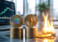 Solana supera a Ethereum en comisiones, pero ETH lidera la quema