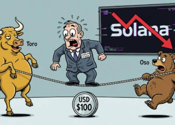 Solana (SOL) cae un 1,15 % y defiende los USD 100 tras subir un 37 %