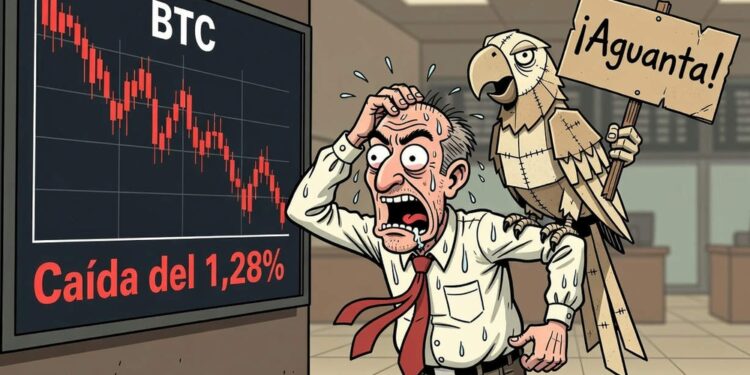 Bitcoin cede 1,28% y digiere su rango cerca de USD 77.700