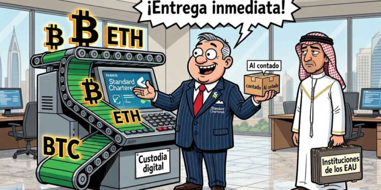 Standard Chartered lanza trading de BTC y ETH institucional en EAU