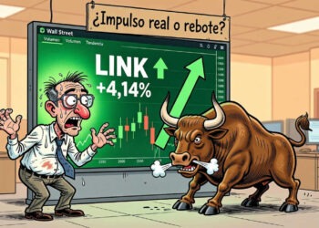 LINK gana un 4,14% y recupera terreno al calor de Bitcoin y Ethereum