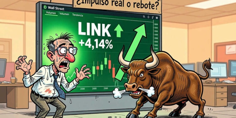 LINK gana un 4,14% y recupera terreno al calor de Bitcoin y Ethereum